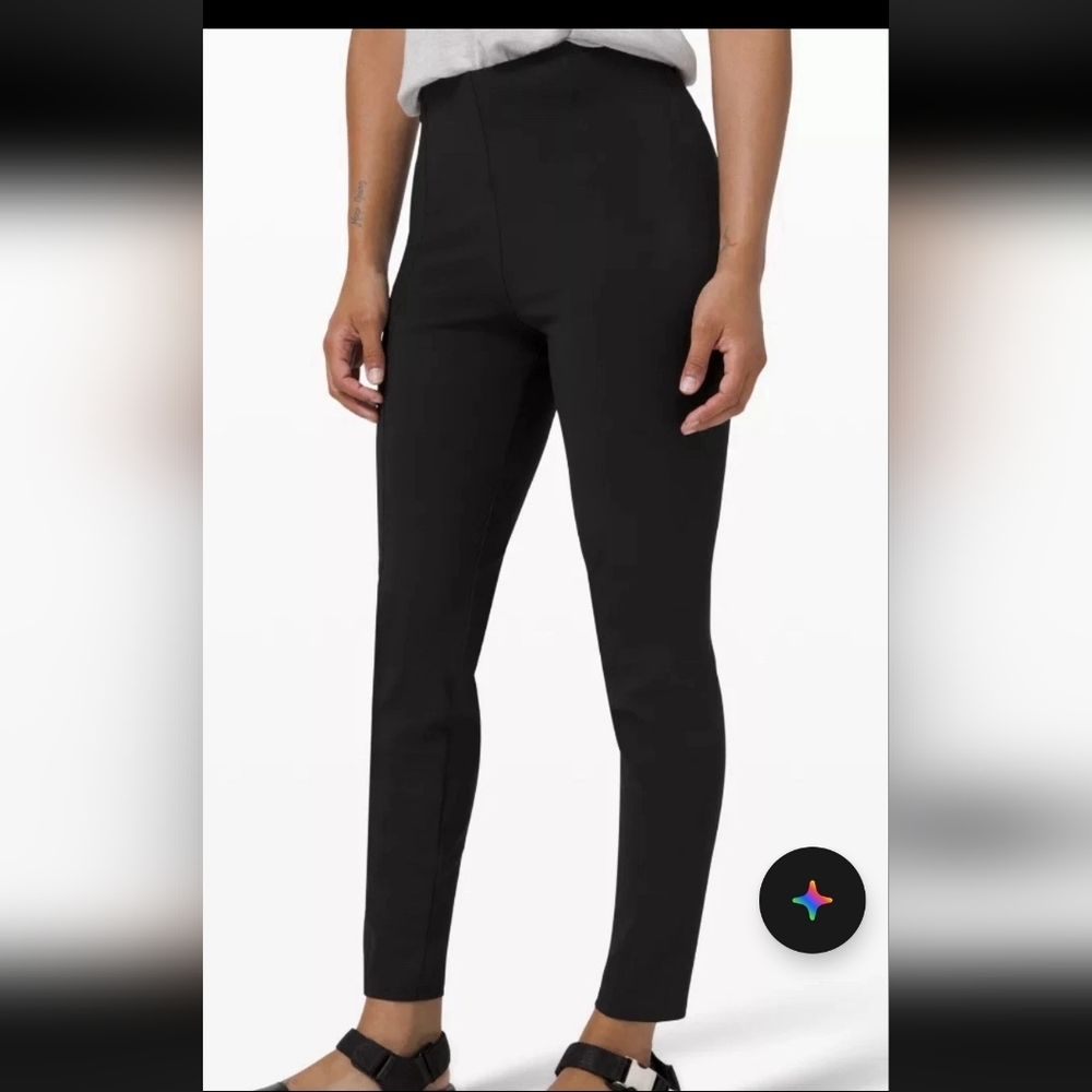 Lululemon Here To There HR Pant 7/8  Size 4 Black High Rise Stretch Legging